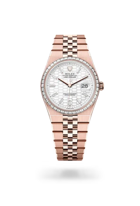 Rolex Super Clone Land Dweller 36mm Everose Gold and Diamonds