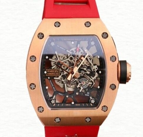 Richard Mille RM035 Super Clone Men Mechanical Rubber Band Stainless Steel