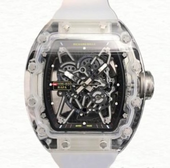Richard Mille Super Clone RM35-02 Men Mechanical Watch Rubber Band Glass