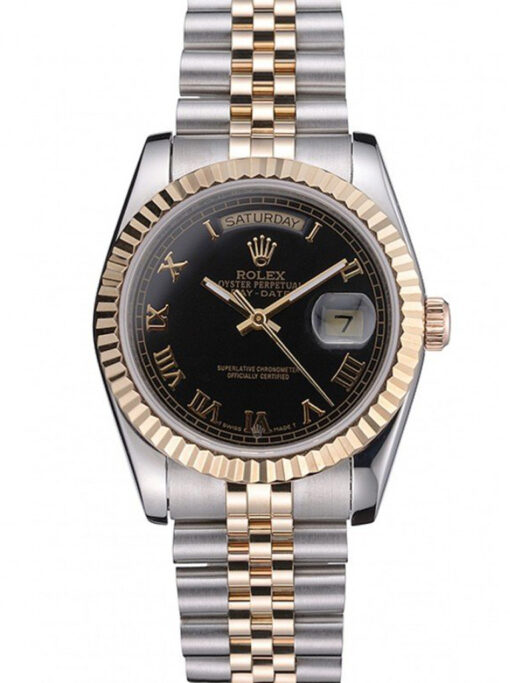 Rolex Day-Date Super Clone 36mm Black Dial SRL78