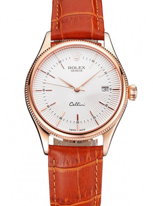 Rolex Cellini 38mm White Dial REP016812 Super Clone